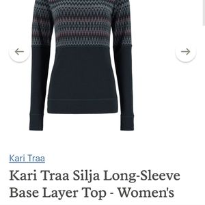 Kari Traa Silja Top Long Sleeve Base Top Layer Large
